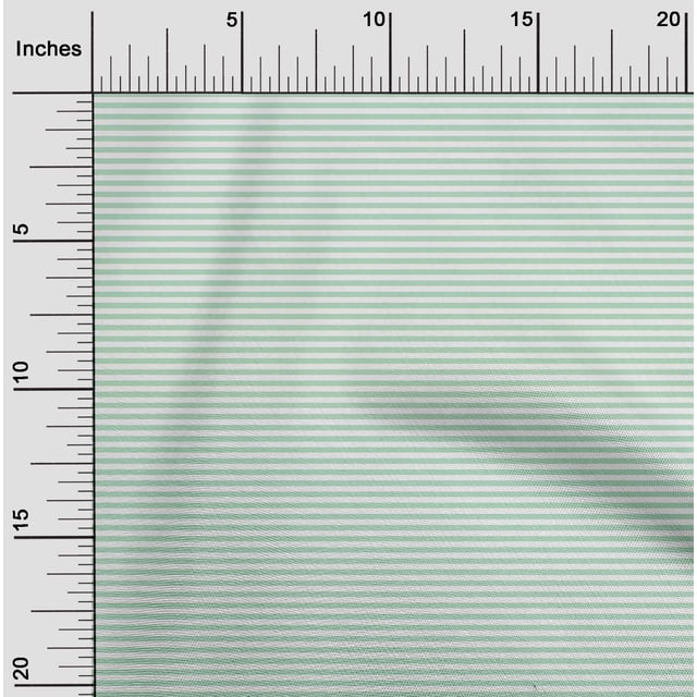 oneOone Tissu Viscose Georgette à Rayures Horizontales BTY 42 Pouces de Large