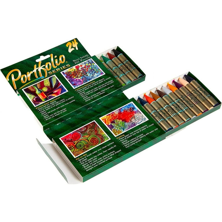 Crayola Portfolio Series Water Soluble Oil Pastels, Assorted Colors - 24 count