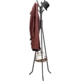 thumbnail image 1 of 26-27 pleHouseware Coat Rack Stand With 9 Hooks and Shelf, White Black, 1 of 1