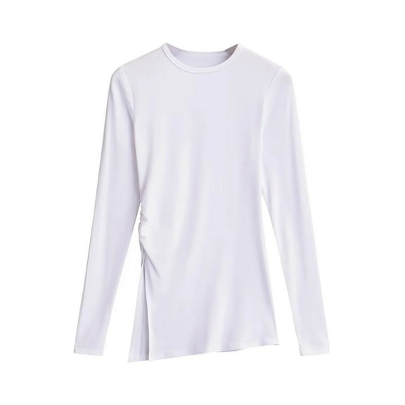 cfhntfmh Womens Long Sleeve T-Shirts Cotton Slim Fit Tshirts Basic Tops Crewneck Layering Undershirts Fall Fashion Clothes