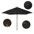 thumbnail image 2 of California Umbrella  9ft Marenti Wooden Sunbrella Patio Umbrella with Sunbrella Fabric, Base Not Included Black, 2 of 5