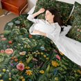 thumbnail image 4 of Manfei Floral Butterflies 7-Piece Bedding Comforter Set for Female Girls,Spring Graden King Bedding Sets,Flowers Blossoms Ultra Soft Bed Sheets,Ultra Soft Home Decor, 4 of 8