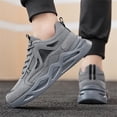 thumbnail image 6 of NOKIO Men's Running Sneakers Breathable L𝗈w Top Jogging Athlet𝗂c Shoes Versatile Hiking Sports Shoes Non-S𝗅ip Outdoor Casual Shoes Lightweight Thick-Soled for Back to College, 6 of 8