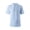 82#Blue, variant on Mens Linen Short Sleeve Shirt Casual Button Down Top Breathable Summer Loose Fit Tunic Tee for Beach Vacation Travel Out Black 3XL