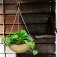 thumbnail image 3 of Modern Metal Plant Hanger 1 Set Decorative Black Hanging Basket Plant Pot Holder, 3 of 6