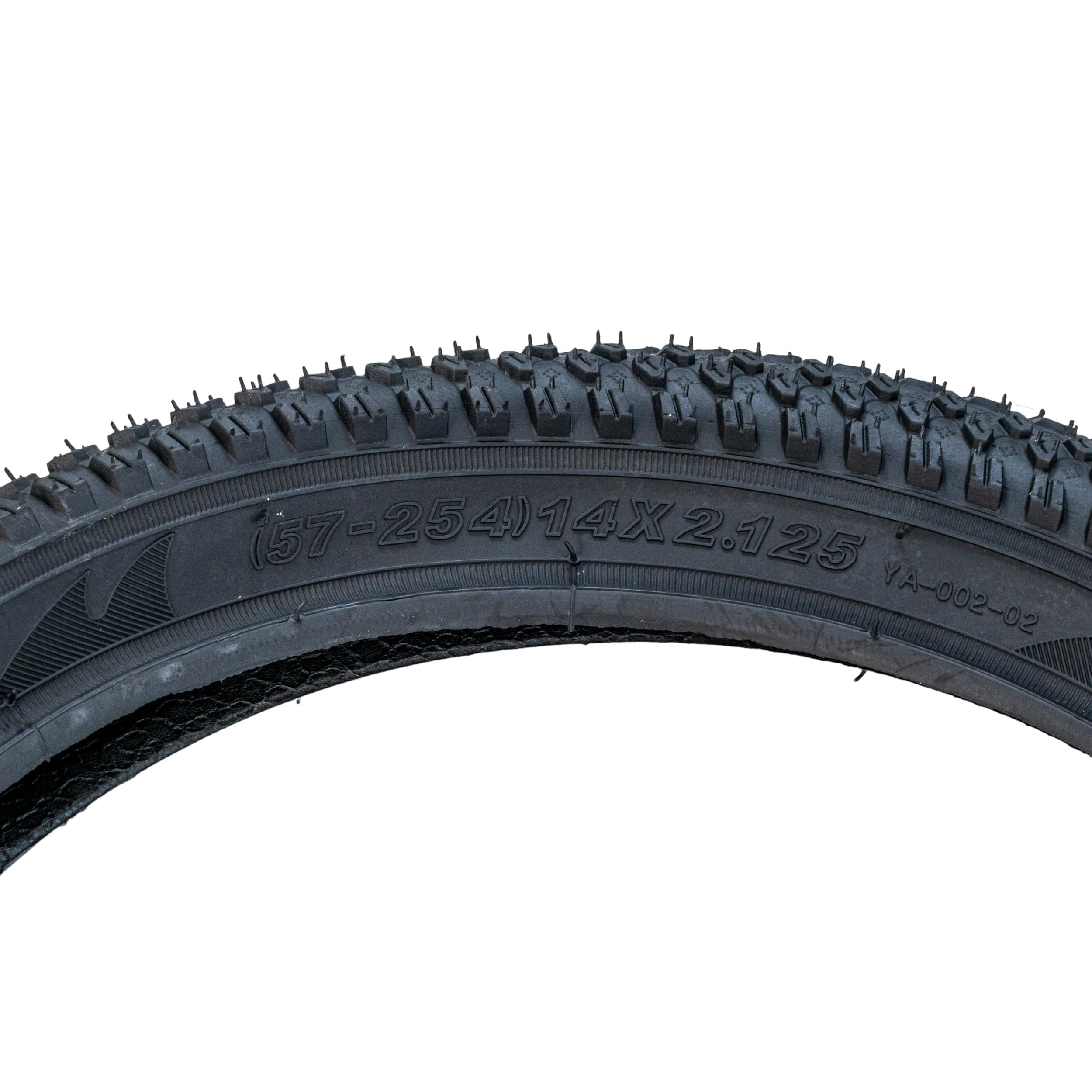 AlveyTech 14"x2.125" (57-254) Pneumatic Tire for Electric Bikes - Replacement 14 Inch Tire, Electric Bike Tires, Jetson Electric Bike Tire, Ancheer Swagtron Replacement Parts, Pneumatic Replacement