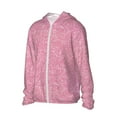 thumbnail image 2 of Gaeub Glitter Pink Men's and Women's UPF 50+ Long-Sleeved Sun Protection Clothing, Fishing Shirt Long Sleeve Zip - Medium, 2 of 9
