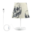 thumbnail image 2 of Skulls LED Desk Lamp Table Lamp USB Bedside Nightstand Small Lamp for Bedroom Living Room Kids Room, 2 of 8