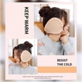 thumbnail image 4 of Langgg Unisexe Cache-Oreilles Femmes Hommes Couvre-Oreilles Camping en Plein Air Randonnée Ski Hiver Chaud Peluche Cache-Oreilles, Beige, 4 of 8