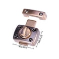 thumbnail image 2 of STRANDCHIC 1Set Zinc Slide Bolt Latch Cabinets Safety Lock Dark Red Color Rectangular Style For Office Use, 2 of 7