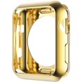 thumbnail image 1 of wonima44 Compatible with Apple Watch Case 42mm 38mm, Soft Flexible TPU Plated Protector Bumper Shiny Cover Lightweight Thin Guard Shockproof Frame Compatible for iWatch Series 3 2 1 (38 mm, Gold), 1 of 1