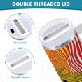 thumbnail image 3 of Yayeee 30oz Stainless Steel Tumbler with Straw and Handle Double-Wall Insulated Travel Water Bottle, Abstract Boat, 3 of 8