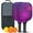 Black-4, variant on Pickleball Paddles Set Of 2, Fiberglass Surface, Fluid Smoke Aurora Art Style, 4 Balls & Bag