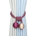 thumbnail image 2 of Pink Season Curtain Holder Firmly Fixed Punch-free Convenient All-match Creative Decorative Fabric Hanging Ball Curtain Strap Living Room Accessories, 2 of 8