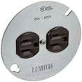 thumbnail image 1 of Tomacorriente Eléctrico Leviton 1228 Dúplex 15A 125V Cubierta Metálica Marrón, 1 of 5