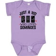 thumbnail image 3 of Inktastic Just a Kid Who Loves Dominoes Boys or Girls Baby Bodysuit, 3 of 5