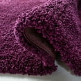 thumbnail image 5 of SAFAVIEH Santa Monica Chelsey Solid Shag Area Rug, Purple, 6'7" x 6'7" Round, 5 of 10