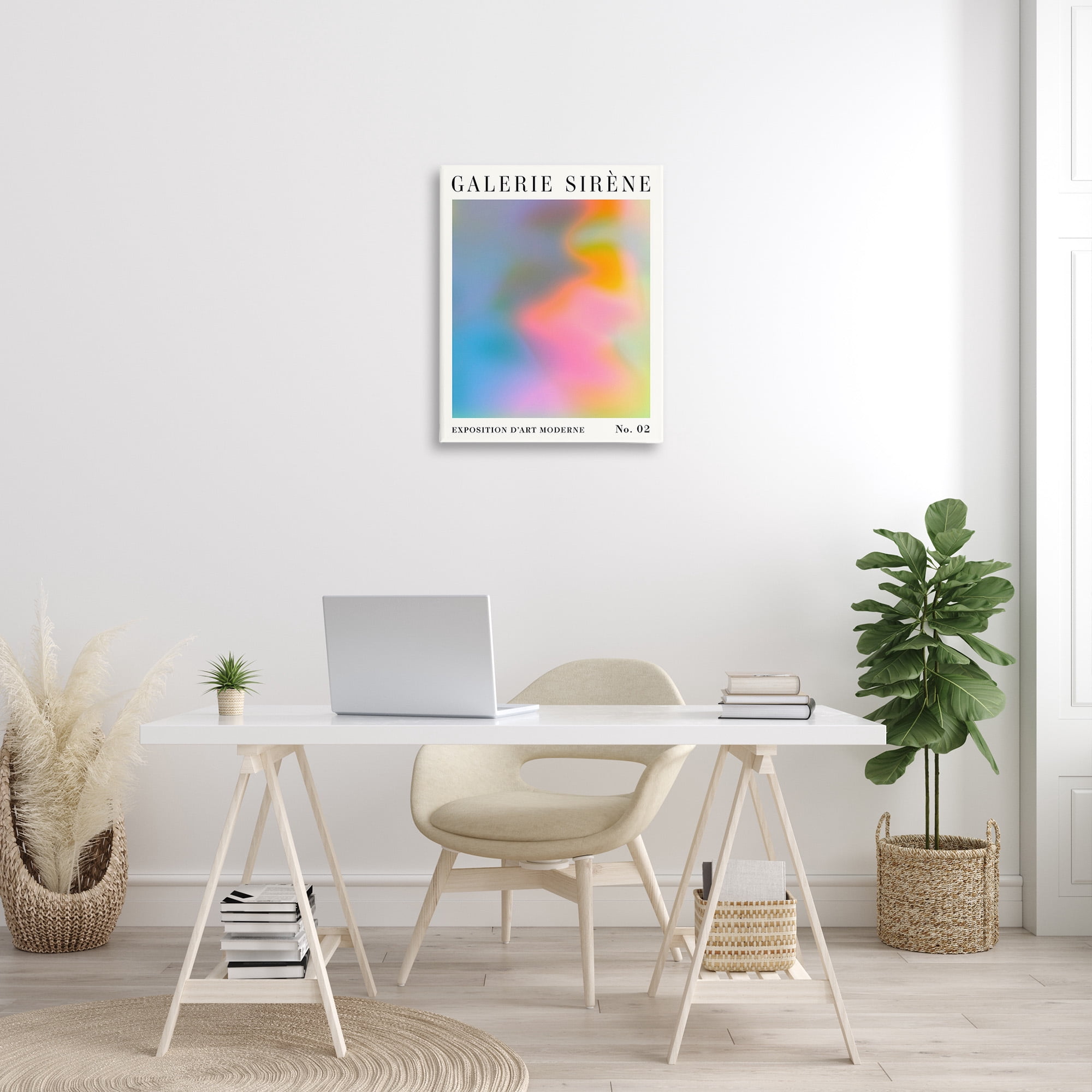 Stupell Industries Swirled Patterned Hues Abstract Painting Gallery Wrapped Canvas Art Print Wall Art, 24 x 30