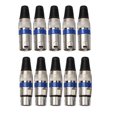 thumbnail image 1 of AMERTEER 1Pair XLR 3 Pin Male Female Mic Plug Audio Microphone Cable Adapter Connector, 1 of 7