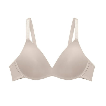 Virmaxy Womens Wireless Bras With Support And Lift Alluring Bra Without Steel Rings Alluring Underwire Nursing Bras Beige XL
