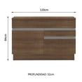 thumbnail image 3 of Mueble de Cocina Para Tarja Madesa Glamy 120 cm 1 Puerta y 2 Cajones (Con Tablero) Marrón, 3 of 10