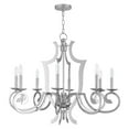thumbnail image 5 of Livex Lighting Aldrich 8 Light Chandelier in Polished Chrome, 5 of 7