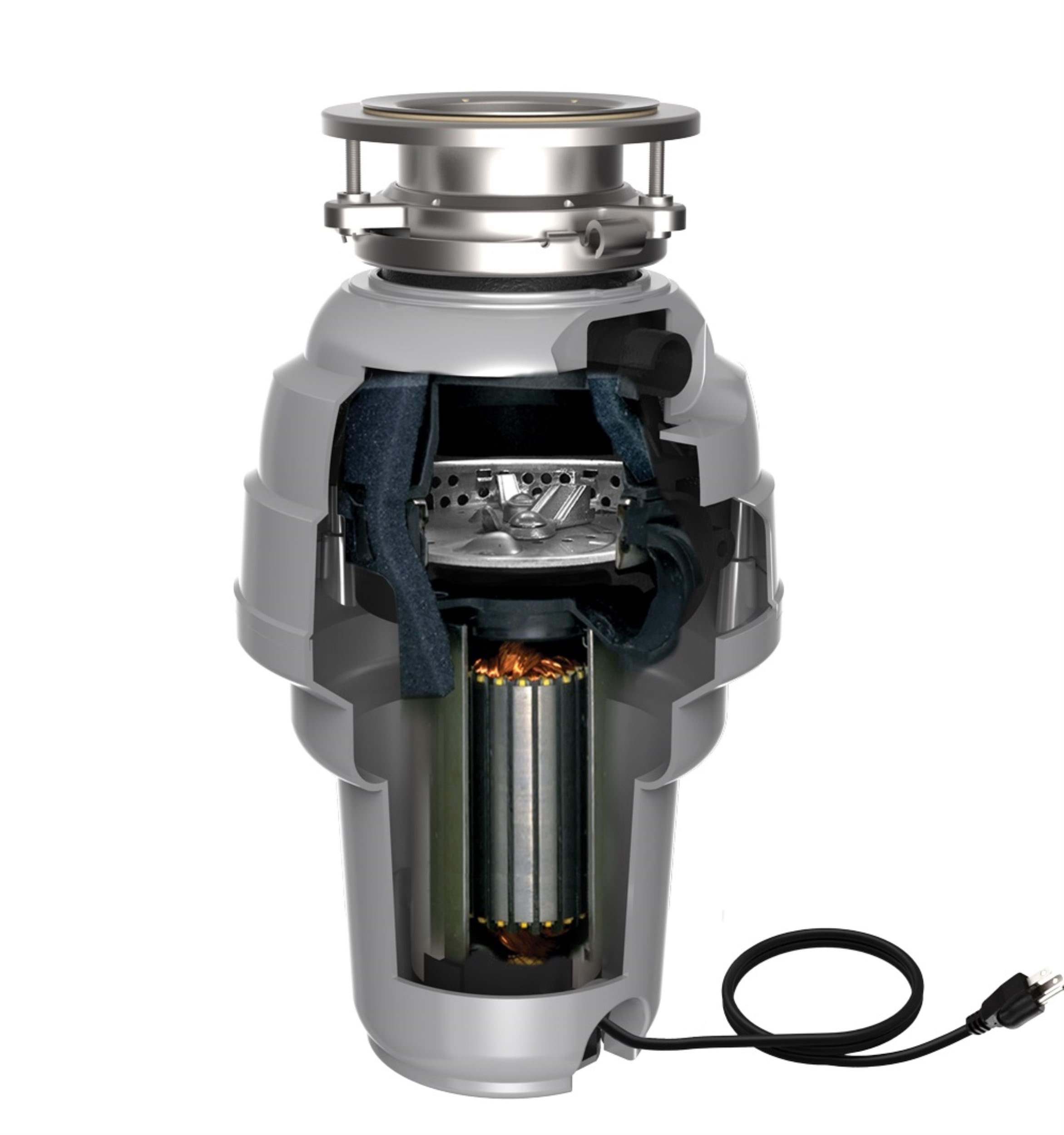 American Standard 1.25 HP Premium Garbage Disposal Continuous Feed with Cord 10-US-ASD-1250