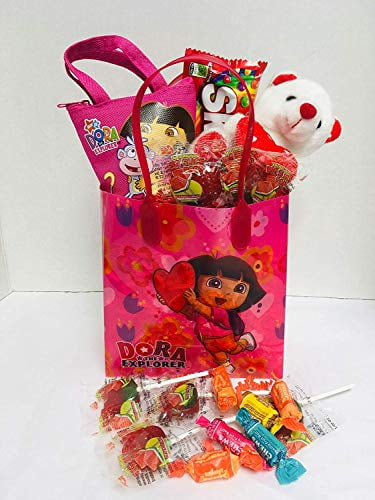 Gift Bag 1 Dora The Explorer Goodie Pack 1 Gift Set Kids Dora The Explorer Valentines Day 1 Assorted Goodies 