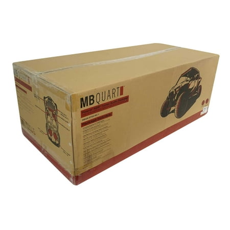 MB Quart - Polaris RZR (2014-current) 5 Speaker 800W Stage 5 Audio System - Integrates with Ride Command - Black