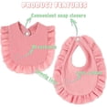 thumbnail image 3 of 6PCS Cotton Baby Bibs Rotation for Teething Drooling,White,0-1year, 3 of 7