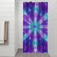 thumbnail image 2 of Purple Blue Tie Dye Spiral Pattern Shower Curtain 36"x72" ,Bathroom Decorative Shower Curtains Set with 12 Hooks,Modern Waterproof Washable Shower Curtain, 2 of 6