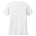 thumbnail image 2 of Oversized Tennis Player Serving Up Aces Graphic Design Ladies Big Size Port & Company Core Cotton V neck T-Shirt - White 3XL, 2 of 2
