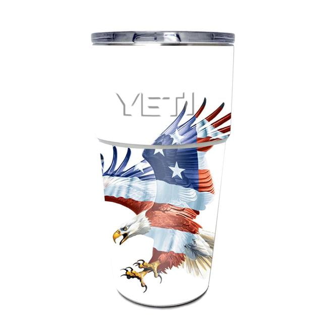 MightySkins YEPINT16SI-Solid Blue Skin for Yeti Rambler 16 oz Stackable Cup  - Solid Blue 