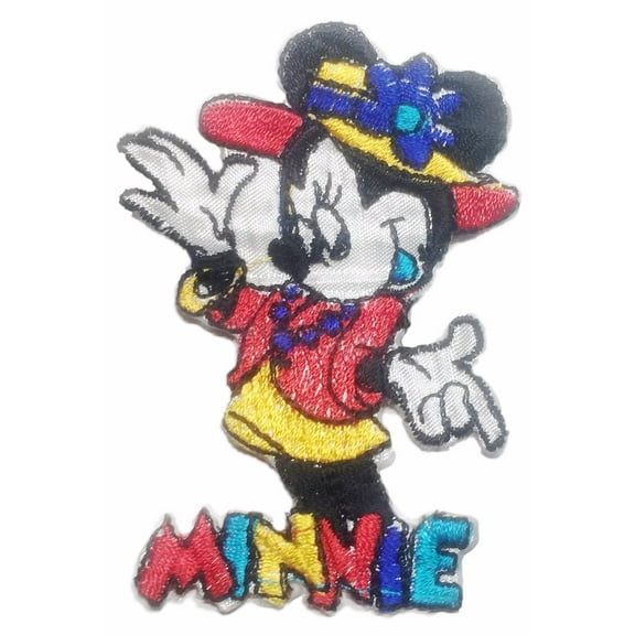 Minnie Mouse Cartoon Character 2.75 Inch Tall Iron On Patch
