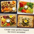 thumbnail image 3 of Bamboohomie Reversible Charcuterie Board with Lid, Rectangle 15.5" x 11.5, 3 of 4