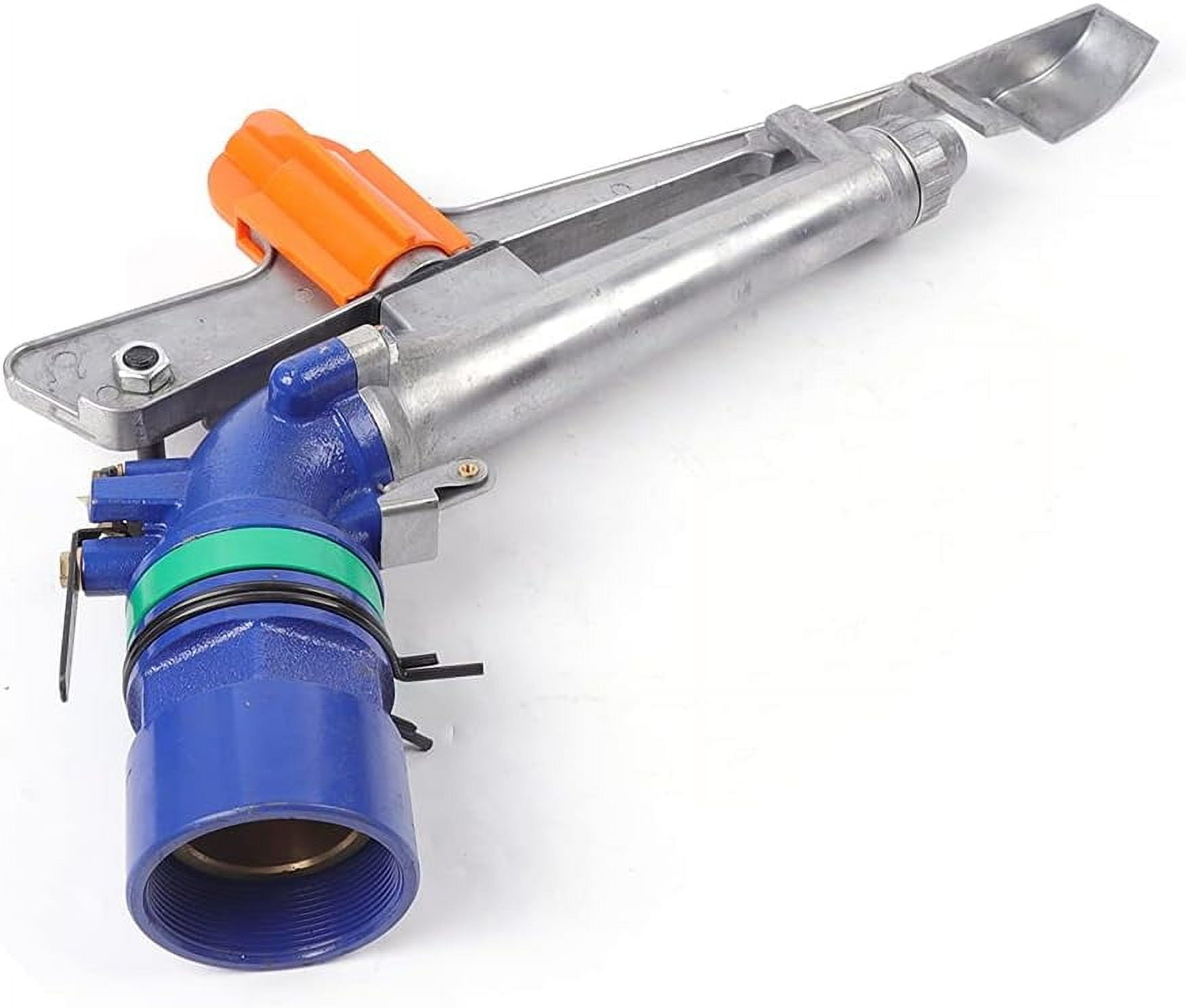 2" Water Spray Gun Large-Area Agriculture Irrigation Watering Sprinkler, 360° Adjustable Impact Area Water Garden, Impact Sprinkler Water Irrigation Tool for Garden Farm Lawn (2 inch)