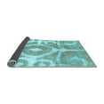 thumbnail image 2 of Ahgly Company Indoor Rectangle Abstract Light Blue Modern Area Rugs, 2' x 5', 2 of 4