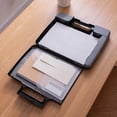 thumbnail image 2 of Caja de archivos A4 multifuncional portátil Caja de portapapeles calcudora Organizador de almacenamiento de archivos de datos para Sunnimix tablero de carpeta, 2 of 7