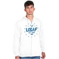 thumbnail image 5 of US Air Force Fly Fight Win Logo Zip Up Hoodie Men's Women's Brisco Brands L, 5 of 6