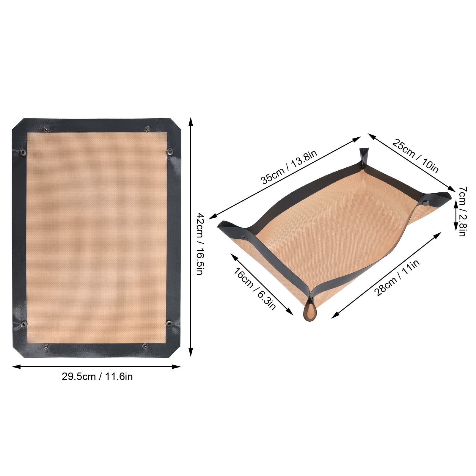Oven Liner, Heat Corner Buckle Design Thickened Harmless Silicone Kitchen Baking Mat Reusable For Dessert Shop For Restaurant