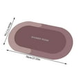 thumbnail image 2 of Hearth & Gear Diatomaceous Bath Rug Super Absorbent Rubber Backing Non Washable Bathroom Floor Mats Shower Rug For In Front Of Bathtub Shower Room 1pc Bedroom Rugs Extra Soft Cute Blankets Rope Throw, 2 of 3