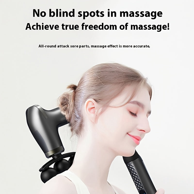 Upgraded Long-Handle U-Shaped Massage Gun, 10Mm Deep Tissue Massager, Back Massager, Portable Device for Muscles, Neck, Shoulders, Waist, And Legs, a Gift for Women
