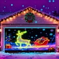 thumbnail image 5 of Pancarta fluorescente para puerta de garaje | Fiestas navideñas | 480 x 210 cm Fondo fotográfico de Papá Noel, 5 of 5