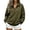 Army Green, variant on Quarter Zip Pullover Women Casual Loose Soft Tops Oversized Fall Winter Sweatshirt L