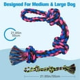 thumbnail image 2 of Dog Rope Toys 2 Nearly Indestructible Dog Toys, Dog Toy for Medium to Large Breed, Dental Cleaning Chew Toys, Dog Tug Toy for Boredom, Dog Teething Toys, Dog Rope Toy for Aggressive Chewers, 2 of 7