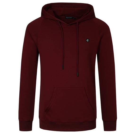 Camii Mia Hoodies for Men Sweatshirt Hooded Pullover Solid Essentials Lightweight Causal Tops