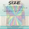 thumbnail image 3 of 3/4 Sleeve T Shirts For Women Casual Style Round Neck Colorful Printed T Shirt Top Slim Fall Basic Work Tee Vacation Clothes, 3 of 5