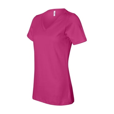 Bella   Canvas 6405 Ladies Relaxed Jersey V-Neck T-Shirt