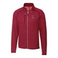 thumbnail image 2 of Men's Cutter & Buck  Heather Scarlet Ohio State Buckeyes Alumni Logo Mainsail Sweater-Knit Full-Zip Jacket, 2 of 3