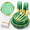 Clear Green and Gold-25, variant on 175 Black Plates For Graduation